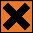 Sign for material not meant for human consumption